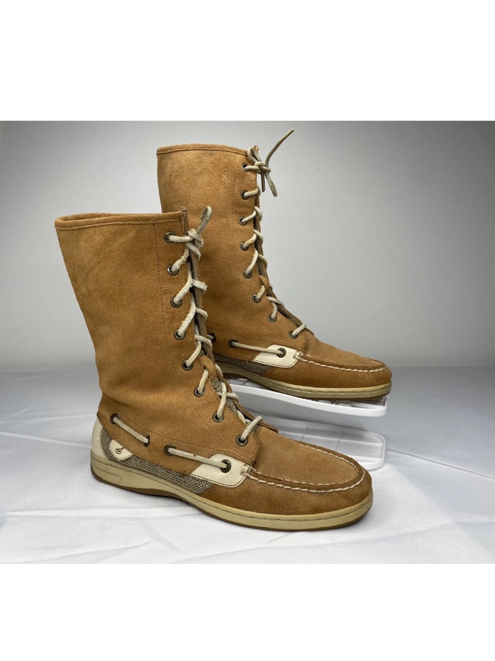 Sperry Men's Tan Suede Lace-Up Casual Boots
